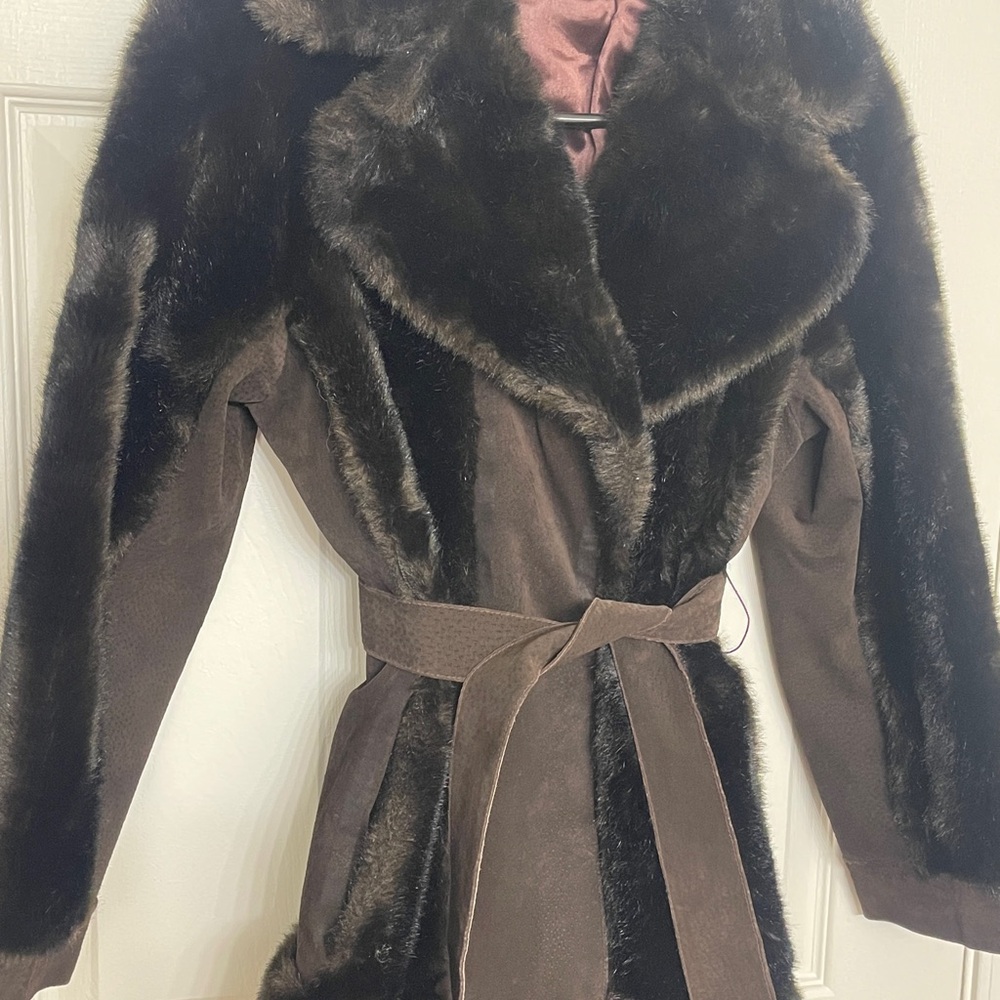 Tissavel of France Dark Brown Teddy Jacket - Picture 4 of 14